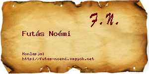Futás Noémi névjegykártya